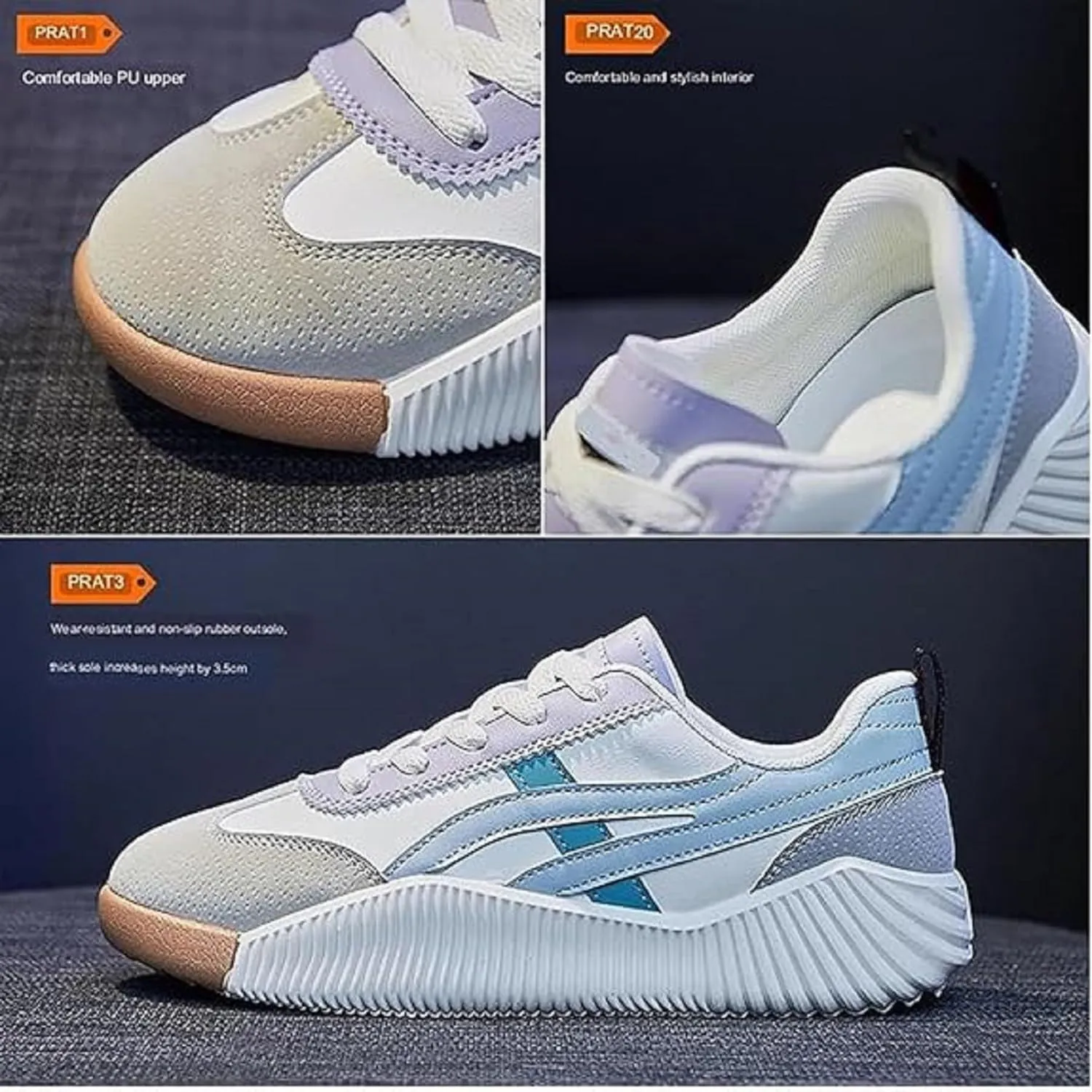 2025 New Vintage Sneakers Women Arch Support Relieve Foot Pain Perfect Walking Shoes Ultra-Comfortable Non-Slip Wide Toe Athletic Shoe