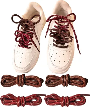 4PCS Shoe Laces for Air Force 1, Replacement Rope Laces for Air Force One, New Balance, Mixed Color Shoelaces Kit