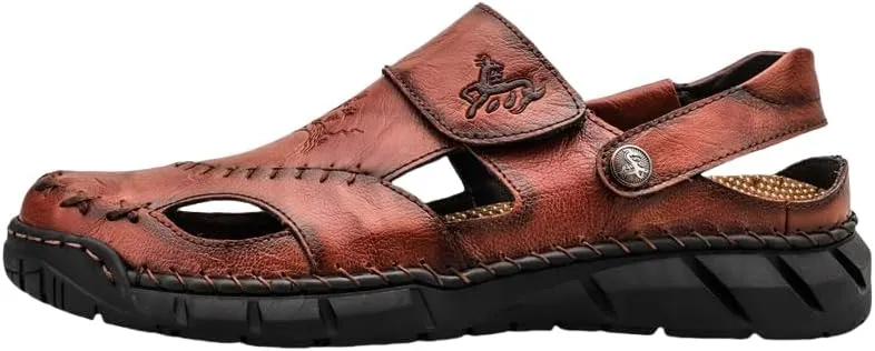 A Pair of Summer Sandals, Trendy Open Toed Loafers, Beach Vacation ，Great for Driving and Walking Casual Sandals