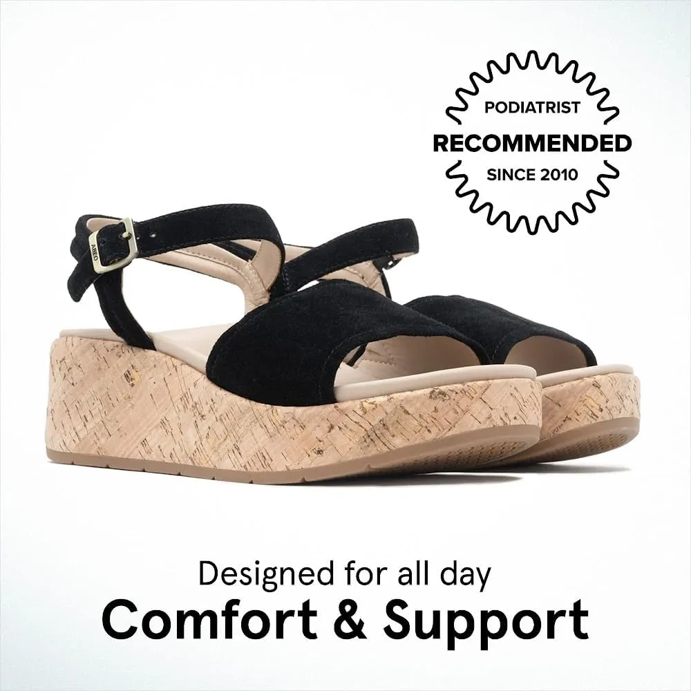 ABEO Solstice Buckle Sandals For Women | Arch Support Sandals | Ball of Foot Pain Relief | Built-In Metatarsal Pads Women