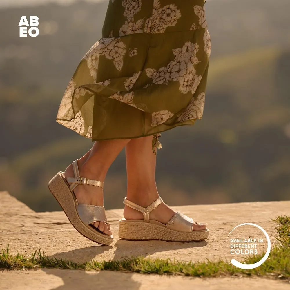 ABEO Solstice Buckle Sandals For Women | Arch Support Sandals | Ball of Foot Pain Relief | Built-In Metatarsal Pads Women