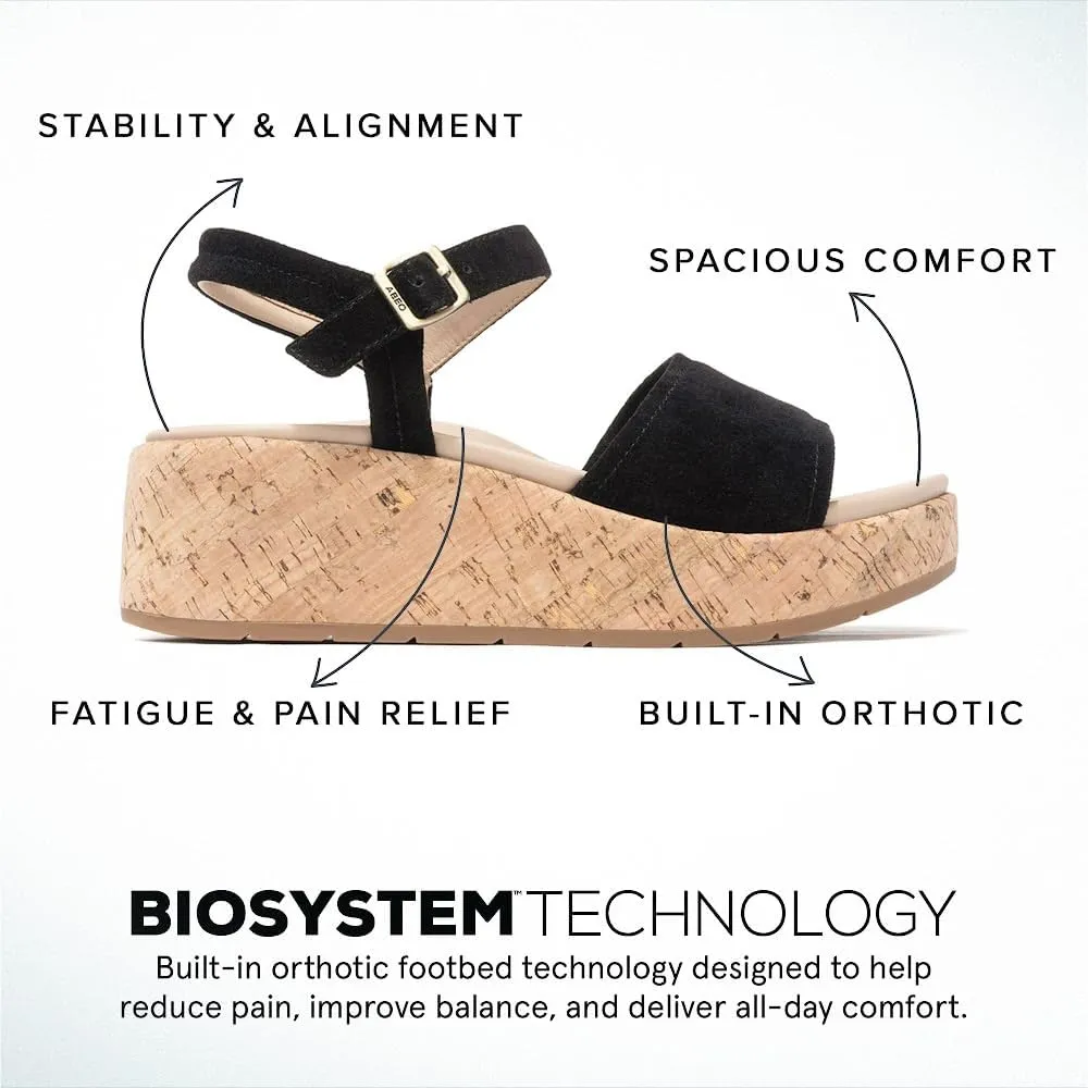 ABEO Solstice Buckle Sandals For Women | Arch Support Sandals | Ball of Foot Pain Relief | Built-In Metatarsal Pads Women