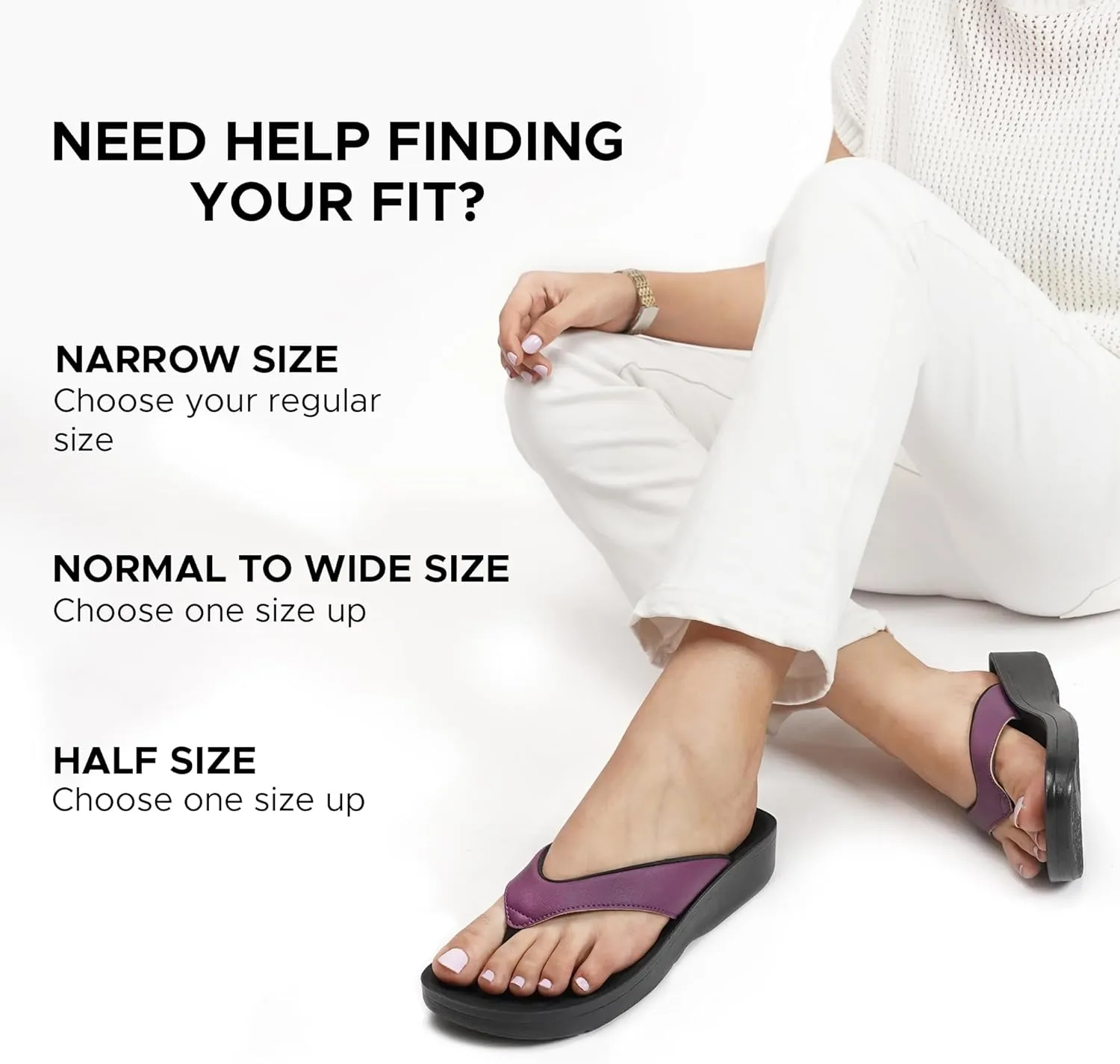 AEROTHOTIC Arch Support Flip Flops for women Stylish Cushioned Padded Straps with Soft Toe Post Slip on Footwear Dressy Travel Recovery Outdoor Comfortable Walking Women Sandals