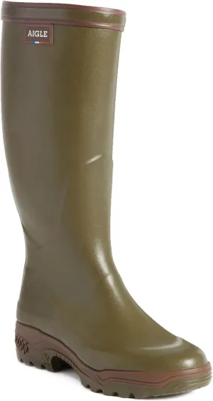 Aigle Mens Parcours 2 Rubber Kaki Boots 8.5 US
