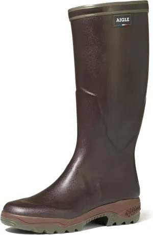 Aigle Men's Rain Boots Wellies, Brown, 12 AU