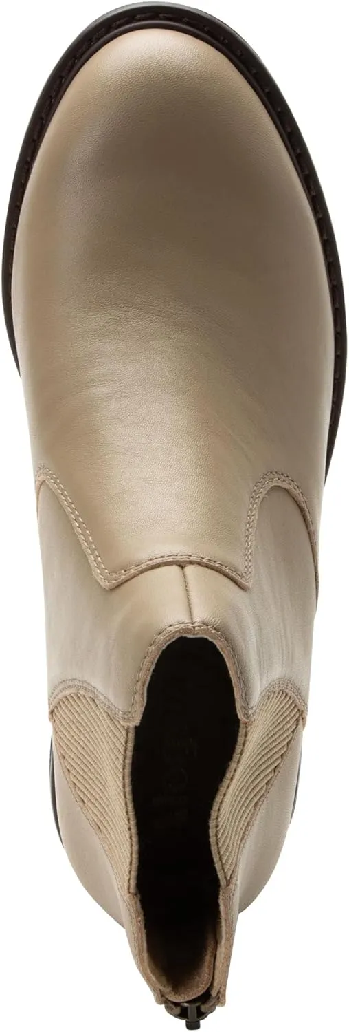 Alegria Womens Meadow Back Zipper Leather Low Heel Ankle Boot