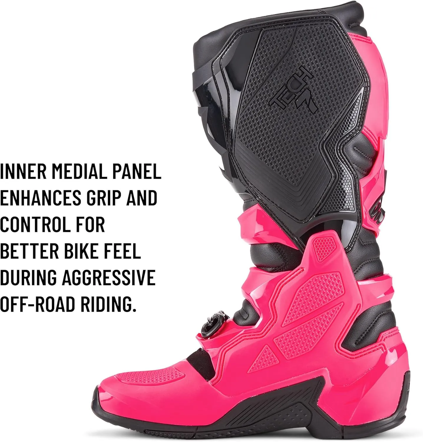 Alpinestars Tech 7 Boots, High-Performance Motocross Boots, CE-Certified, 10, Diva Pink/Black