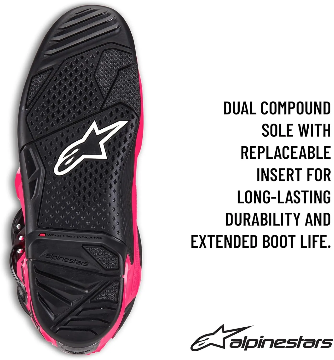 Alpinestars Tech 7 Boots, High-Performance Motocross Boots, CE-Certified, 10, Diva Pink/Black