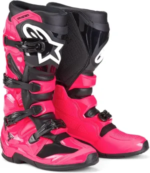 Alpinestars Tech 7 Boots, High-Performance Motocross Boots, CE-Certified, 10, Diva Pink/Black