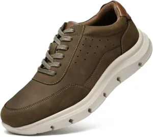 Arkbird Leather Loafers, Casual Slip-On Sneaker Shoes for Men