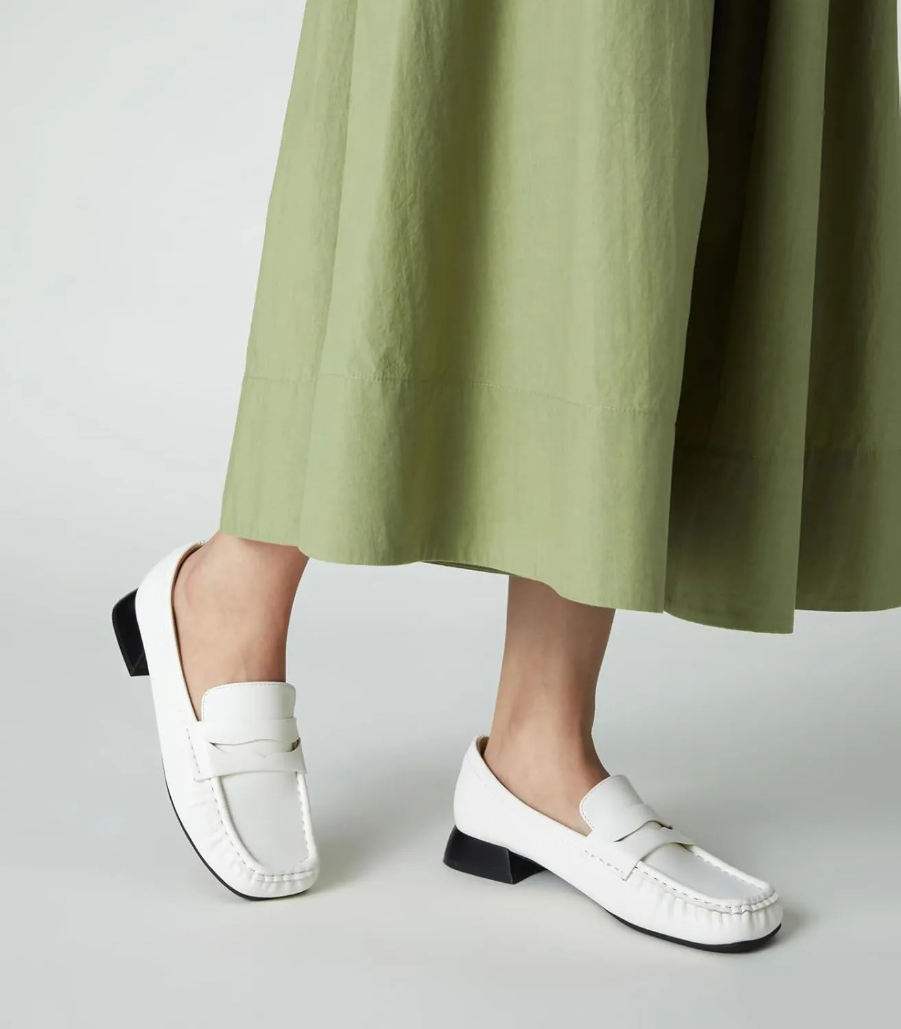 Arromic Penny Loafers for Women 2024 Comfortable Womens Loafers for Work Slip-Ons Leather Driving Shoes Casual Fashion