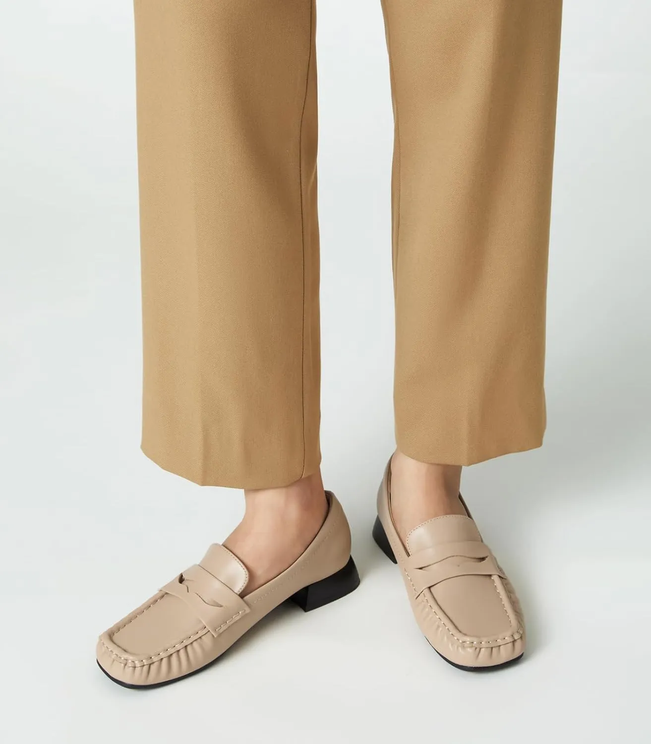 Arromic Penny Loafers for Women 2024 Comfortable Womens Loafers for Work Slip-Ons Leather Driving Shoes Casual Fashion
