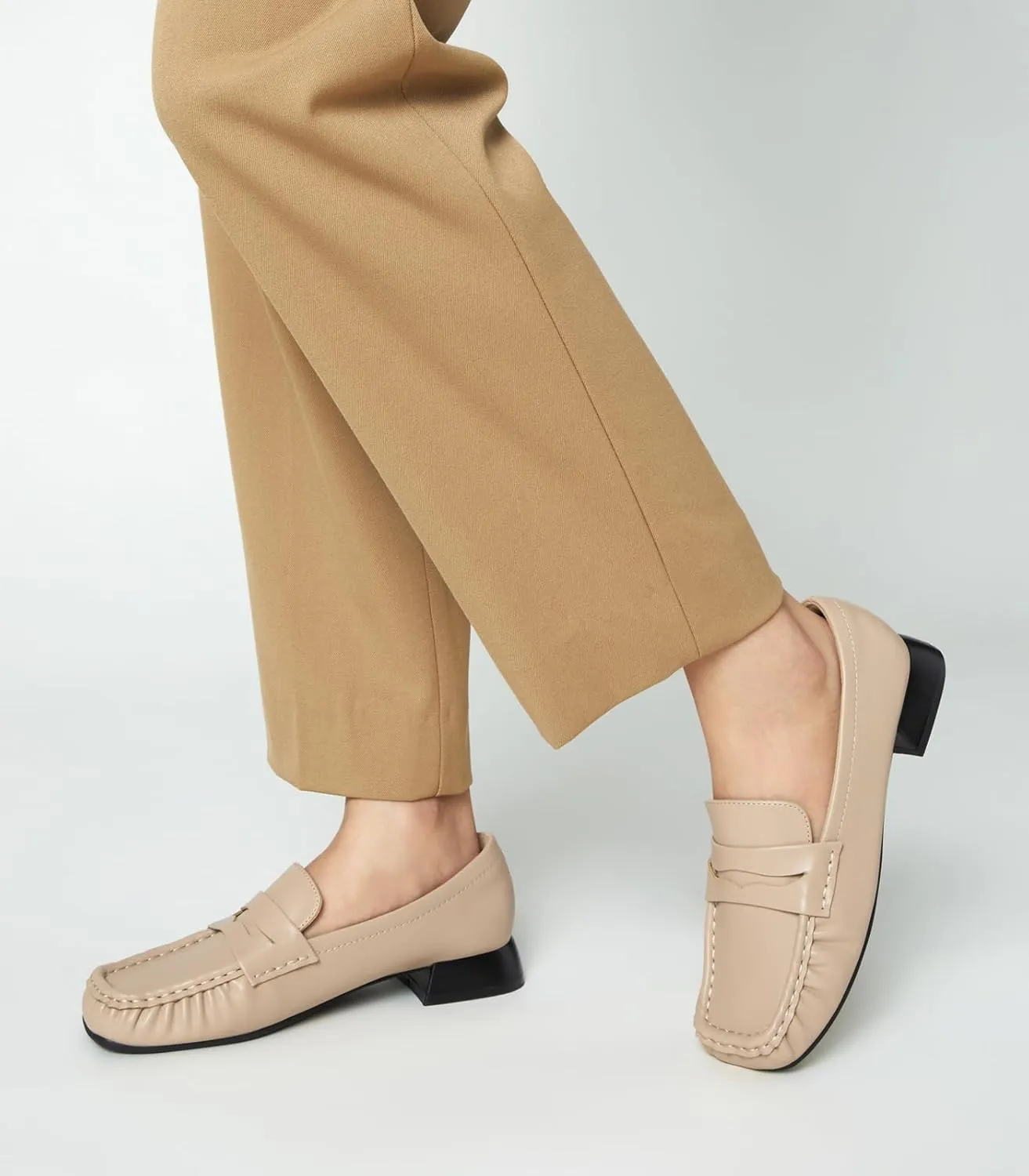 Arromic Penny Loafers for Women 2024 Comfortable Womens Loafers for Work Slip-Ons Leather Driving Shoes Casual Fashion