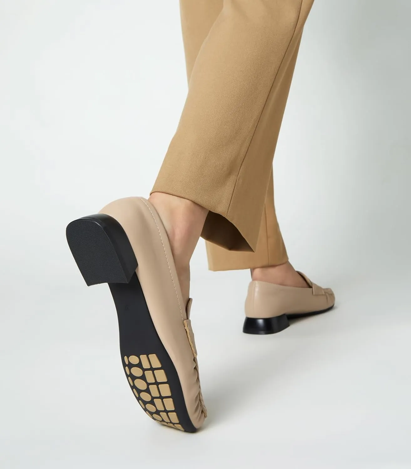 Arromic Penny Loafers for Women 2024 Comfortable Womens Loafers for Work Slip-Ons Leather Driving Shoes Casual Fashion