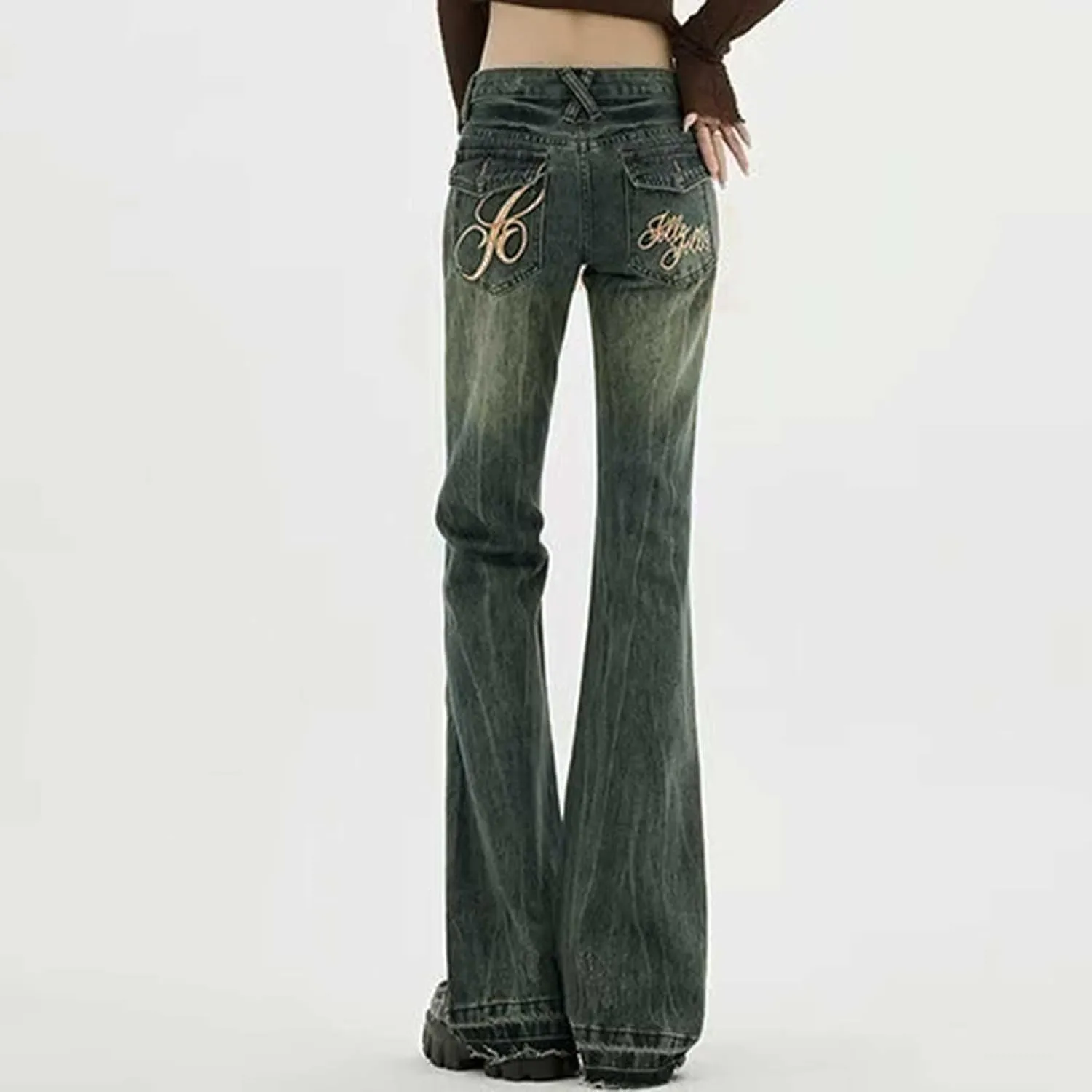 Baggy Jeans for Women Y2K High Street Boyfriend Pants Vintage Jeans Aesthetic Teen Girls Hiphop Streetwear