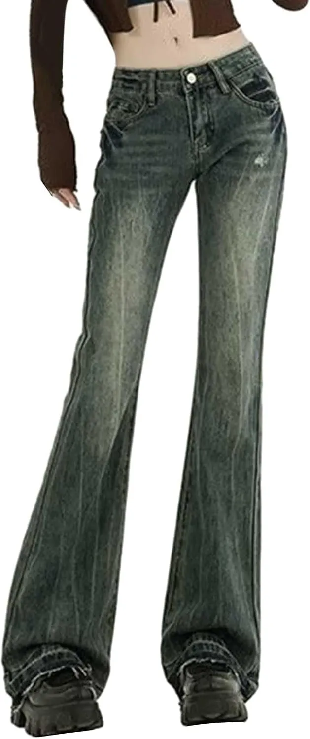 Baggy Jeans for Women Y2K High Street Boyfriend Pants Vintage Jeans Aesthetic Teen Girls Hiphop Streetwear