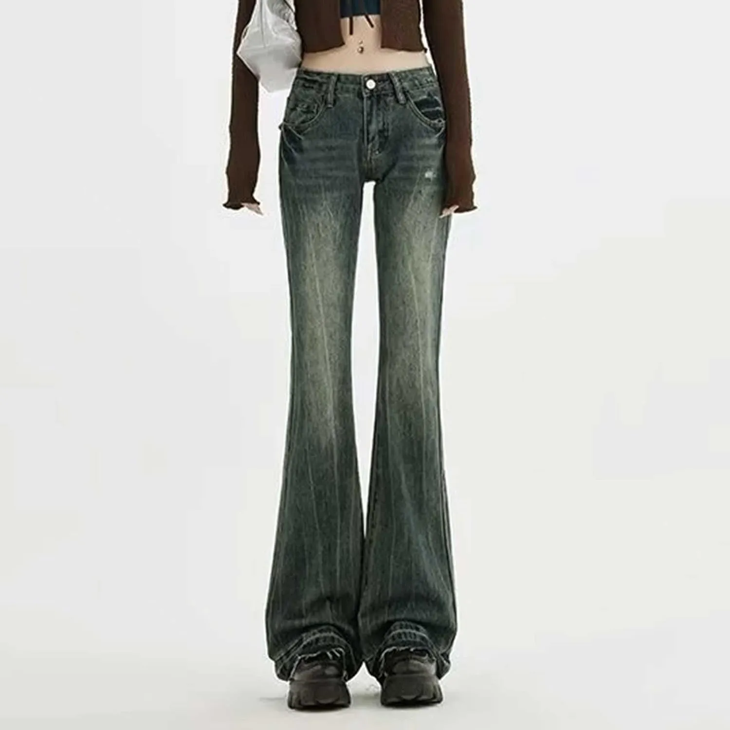 Baggy Jeans for Women Y2K High Street Boyfriend Pants Vintage Jeans Aesthetic Teen Girls Hiphop Streetwear