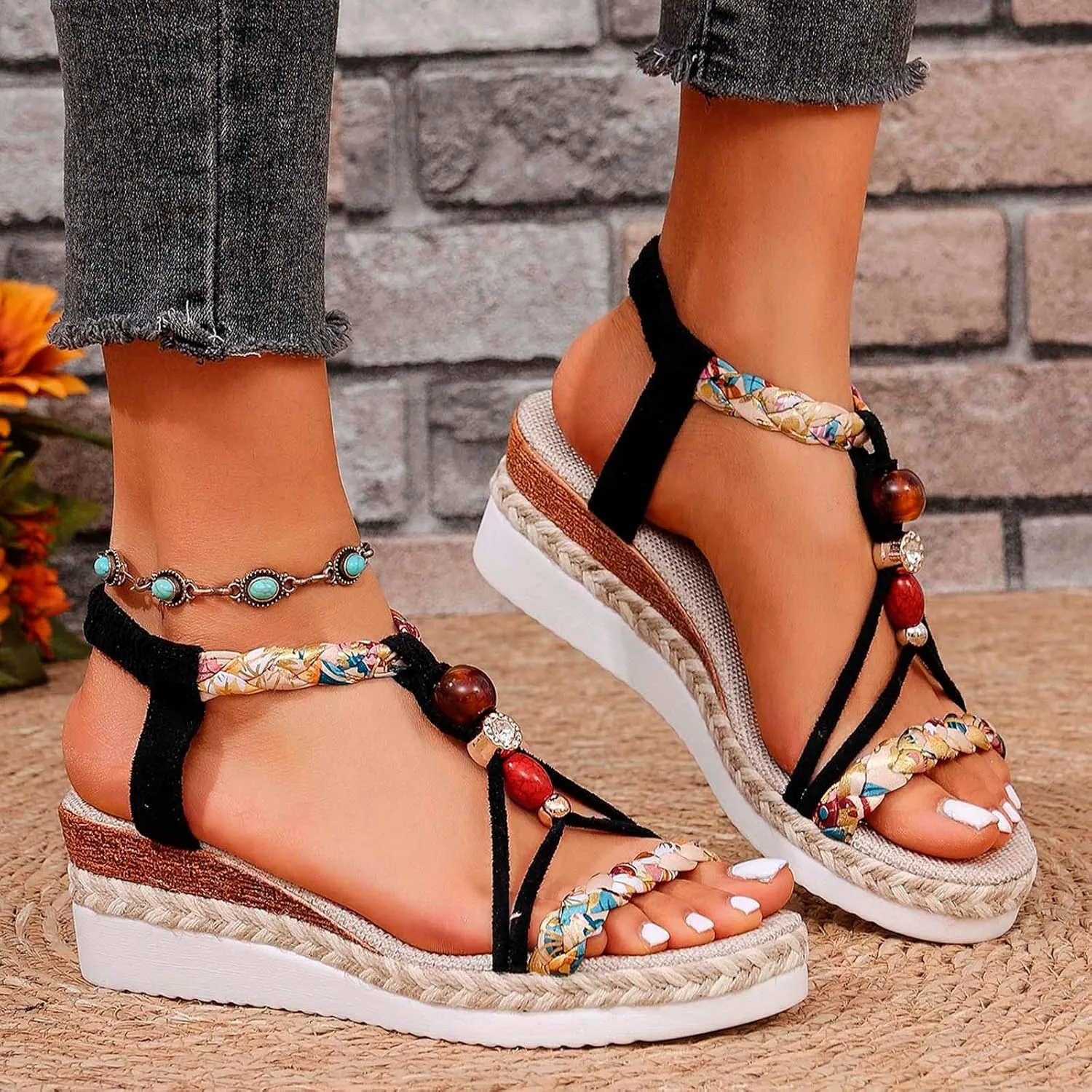Beach Sandals For Woman Elegant Dress Shoes For Women With Non Slip Walking Orthotic Sandals For Women Platform Slides
