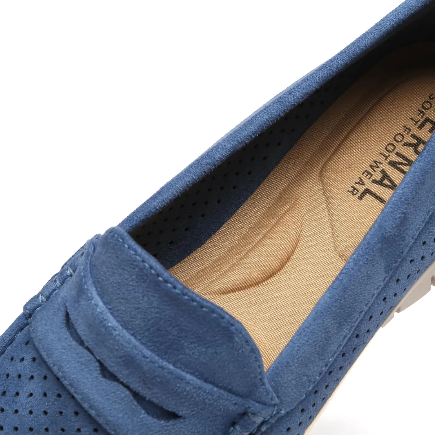 Bernal Loafers for Women Casual Moccasins Women's Comfortable & Lightweight Breathable Slip on Flat Shoes