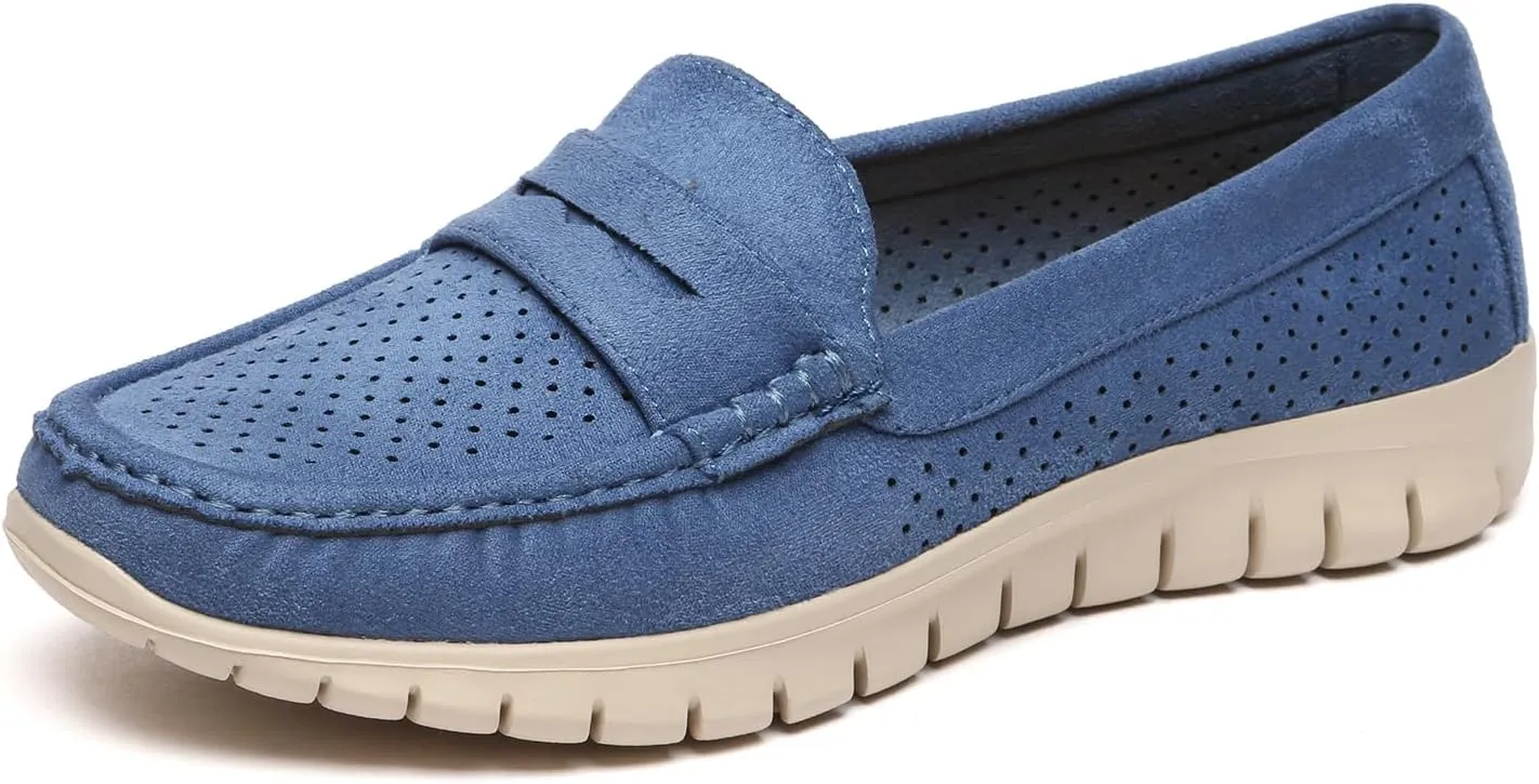 Bernal Loafers for Women Casual Moccasins Women's Comfortable & Lightweight Breathable Slip on Flat Shoes