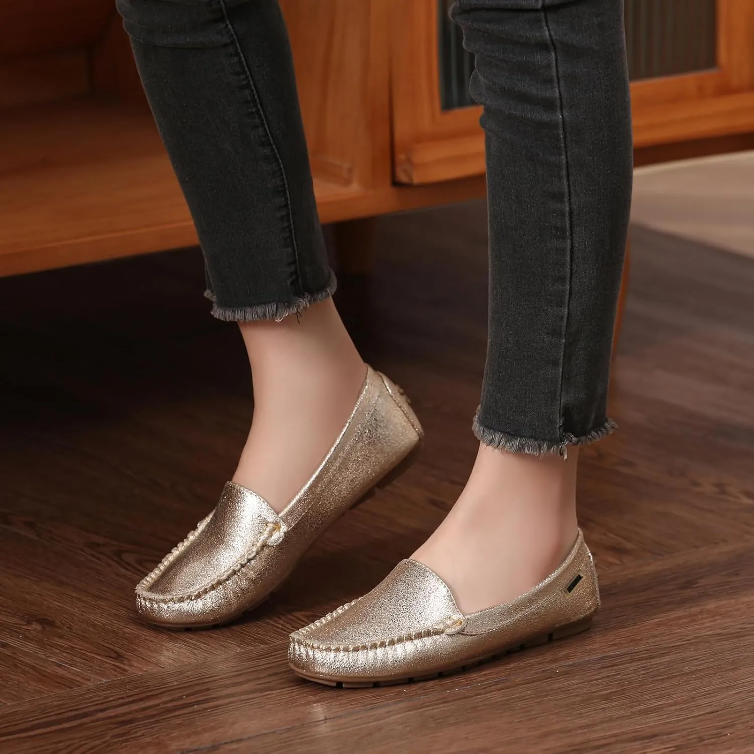 Bernal Women Penny Loafers Casual Comfortable Slip On Flat Shoes Driving Loafers Work Walking Shoes