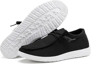 BETYSWEAR Men's Casual Slip-On Loafers - Lightweight Breathable Canvas Boat Shoes for Men