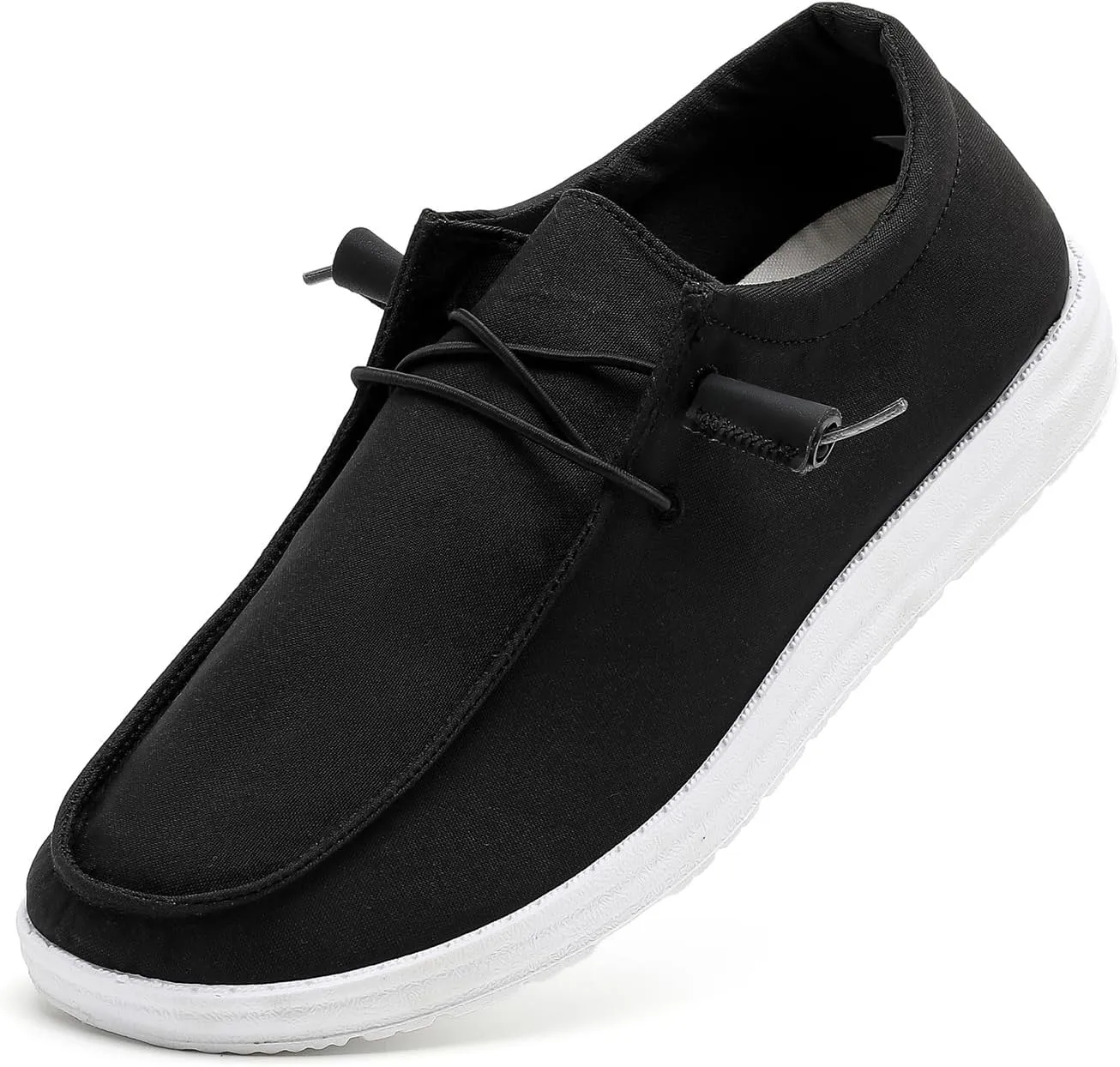 BETYSWEAR Men's Casual Slip-On Loafers - Lightweight Breathable Canvas Boat Shoes for Men