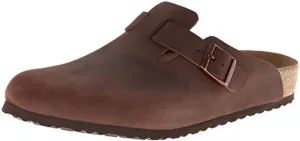 Birkenstock Boston Bs Men's Large Elegant Pin Buckle Clog Sandals