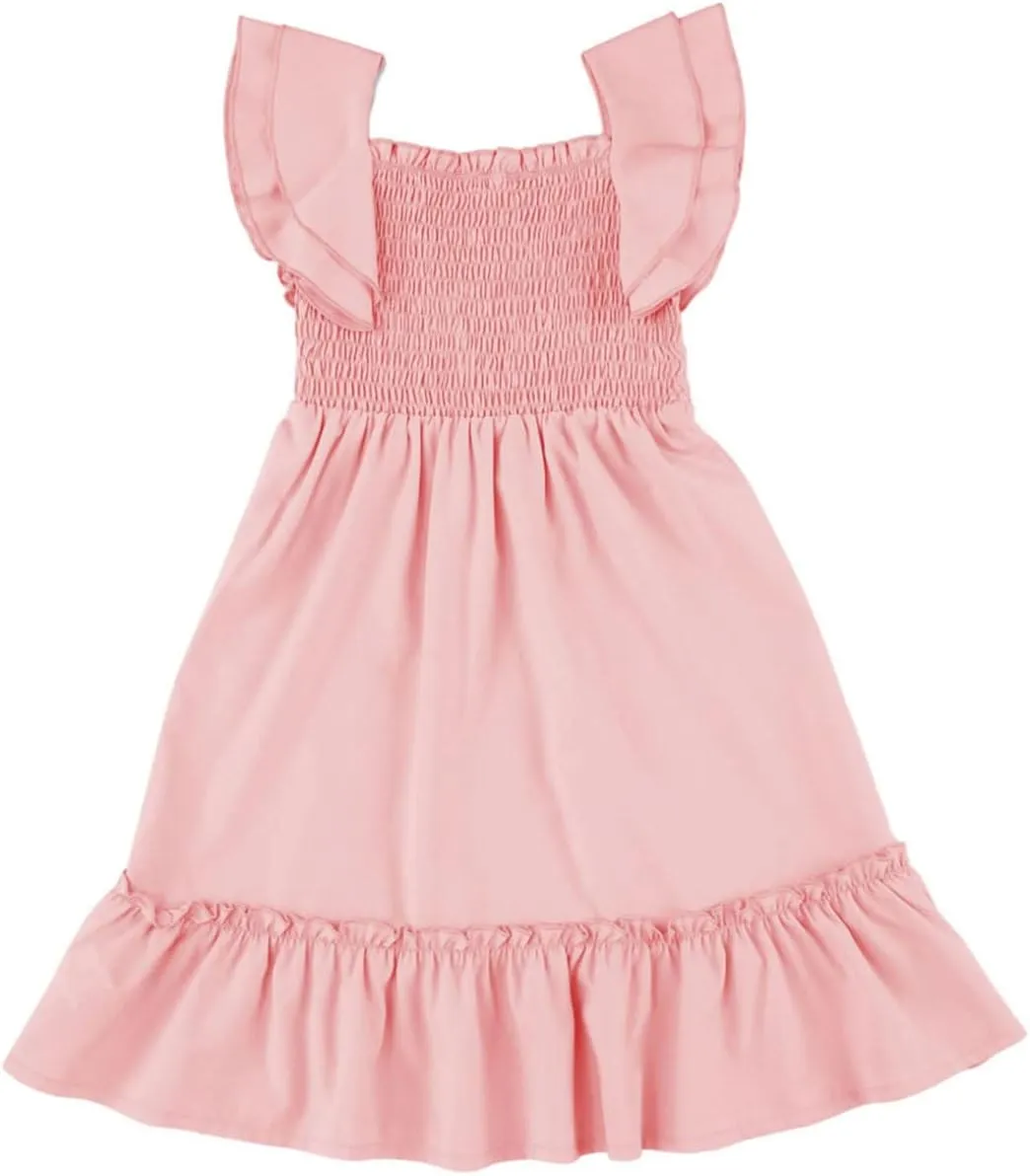 blibean Tween Girls Elegant Ruffle Sleeve Dresses Size 6-15 Years