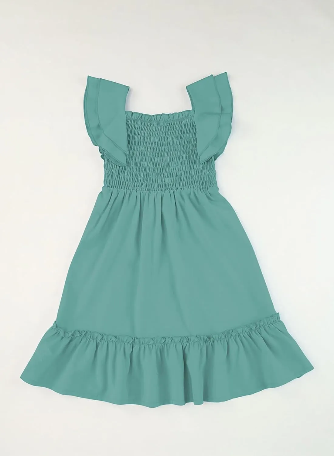 blibean Tween Girls Elegant Ruffle Sleeve Dresses Size 6-15 Years