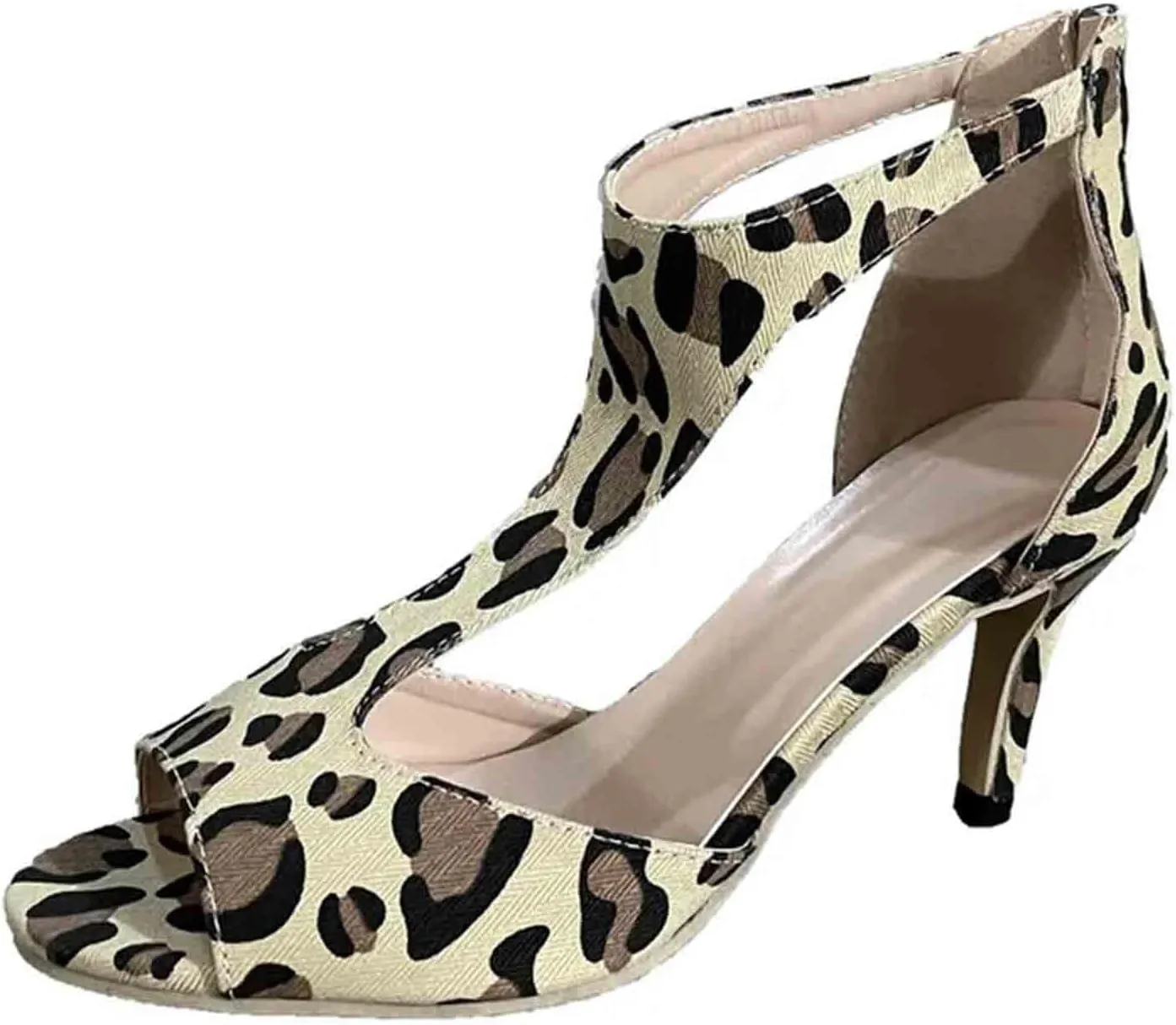 BORAMAX Sandals Women Fashion Heels, Women'S Sexy High Heel Sandals Open Toe Summer Dressy Low Heel Sandals Hollowed Out Comfortable Party Sandals