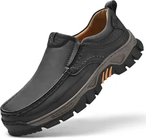 Caipcmall Mens Orthopedic Shoes Slip On, Mens Hands Free Slip in Loafers Caipcmall Shoes