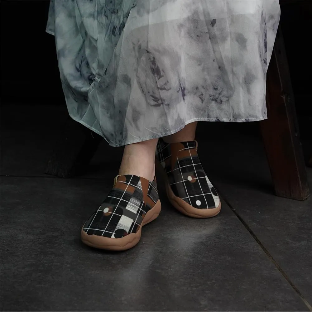 Casual Slip On Loafers for Women Art Painted Travel Shoes Lightweight Comfort Knitted Walking Sneakers