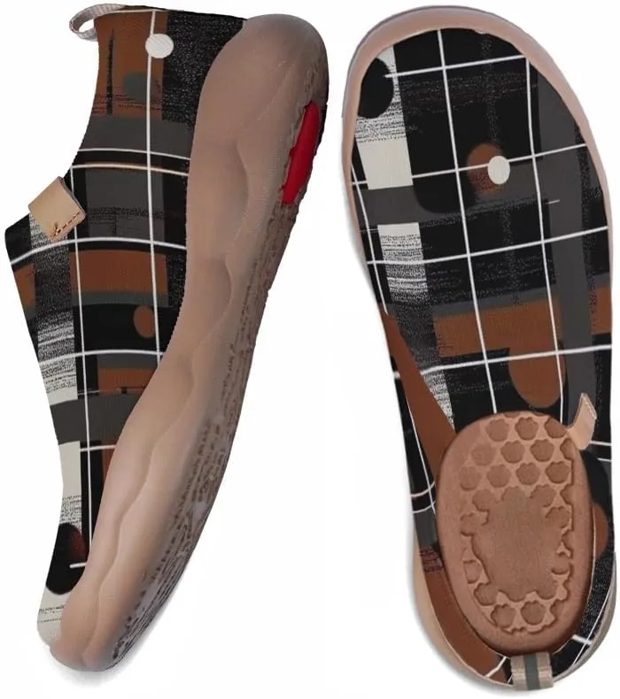 Casual Slip On Loafers for Women Art Painted Travel Shoes Lightweight Comfort Knitted Walking Sneakers