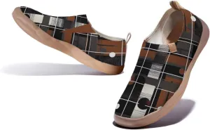Casual Slip On Loafers for Women Art Painted Travel Shoes Lightweight Comfort Knitted Walking Sneakers