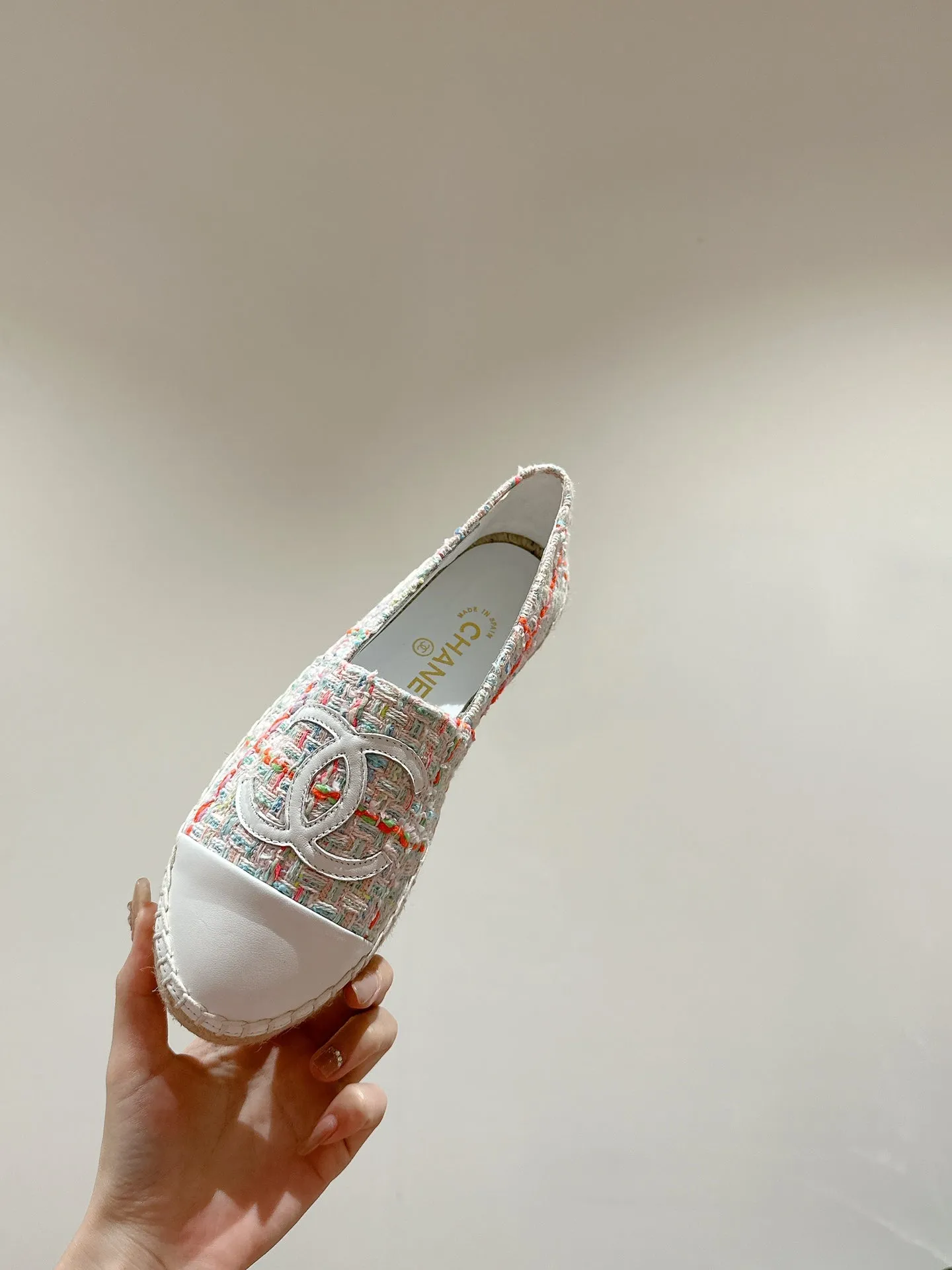 cc espadrilles red pink cloud blue blended fabrics