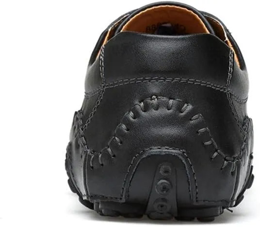 ChicWind Men's Hollow Out Leather Driving Loafers Casual Boat Shoes