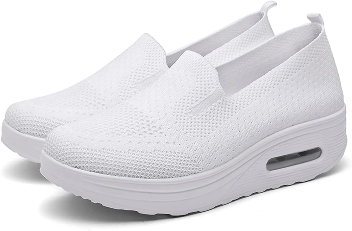 ChicWind Women's Slip on Sock Walking Shoes Mesh Platform Sneakers Air Cushion Nurse Shoes