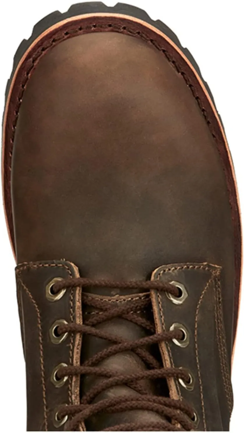Chippewa Mens Classic 2.0 8 Inch Electrical Steel Toe Lace Up Work Safety Shoes Casual - Slip-Resistant Steel Toe Shoes for Men
