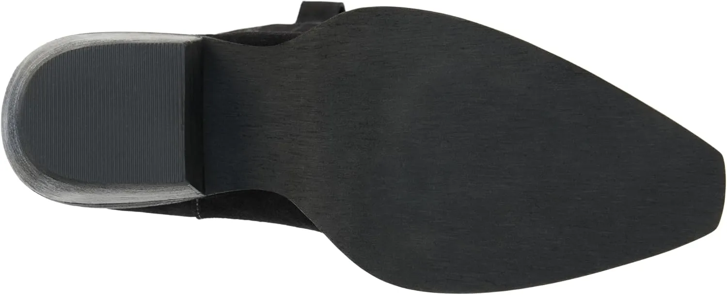 Coconuts by Matisse Womens Gaucho Embroidered Snip Toe Casual Boots Mid Calf Low Heel 1-2" - Black