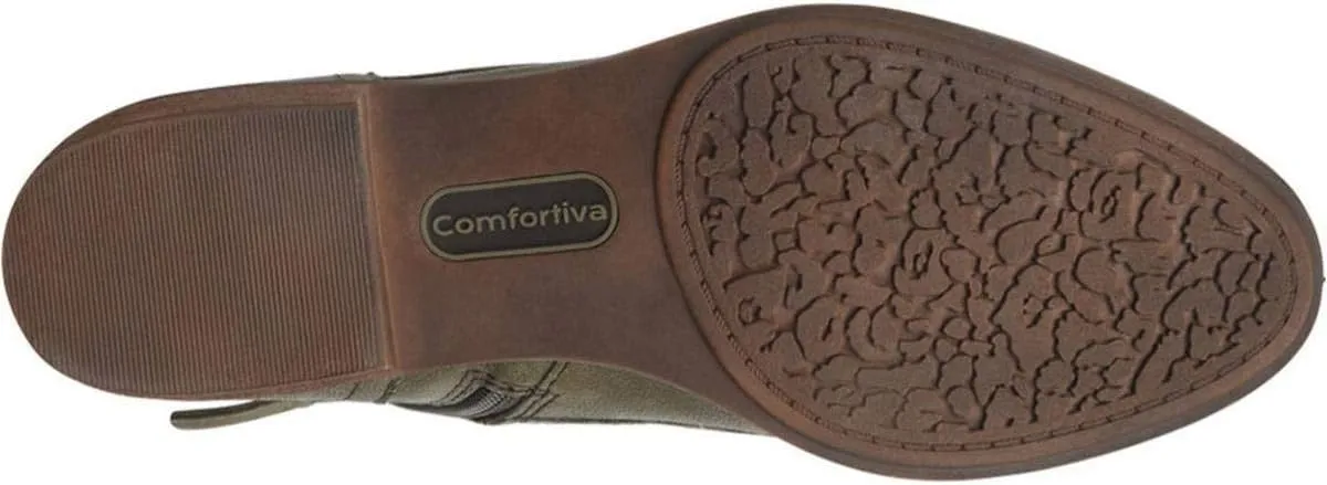 Comfortiva® Cordia Non-Slip Boots for Women – Leather Upper – Mesh Lining – Pillowtop® Memory Foam