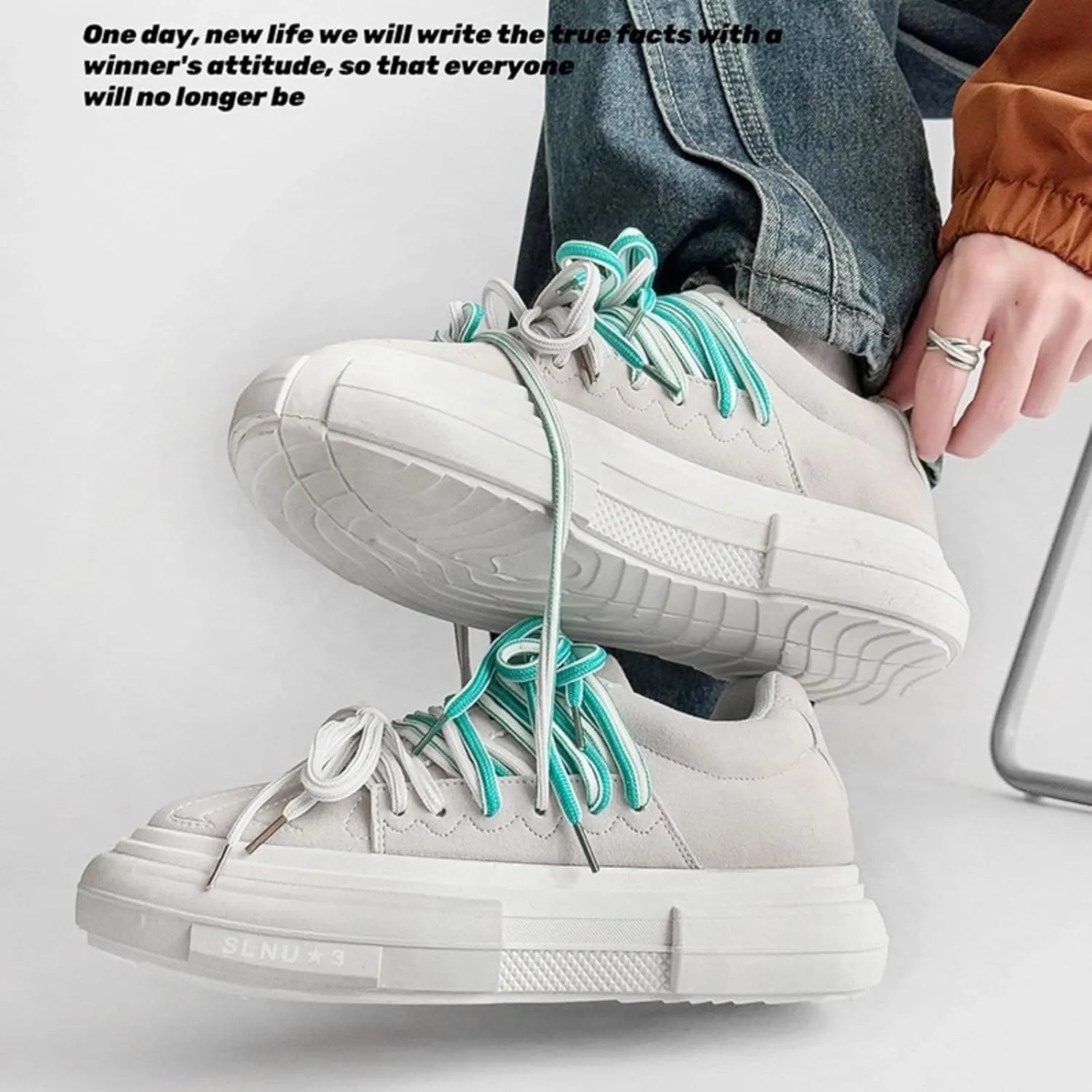 Cool Chunky Sneaker for Women Y2K Sporty Platform Sneakers Thick Sole Aesthetic Walking Shoes
