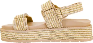 Corkys Footwear Women's Go For It Sandals - Featuring A Chic Two-Strap Design with 2-Inch Platform and Adjustable Hook and Loop Closure for Comfort and Style