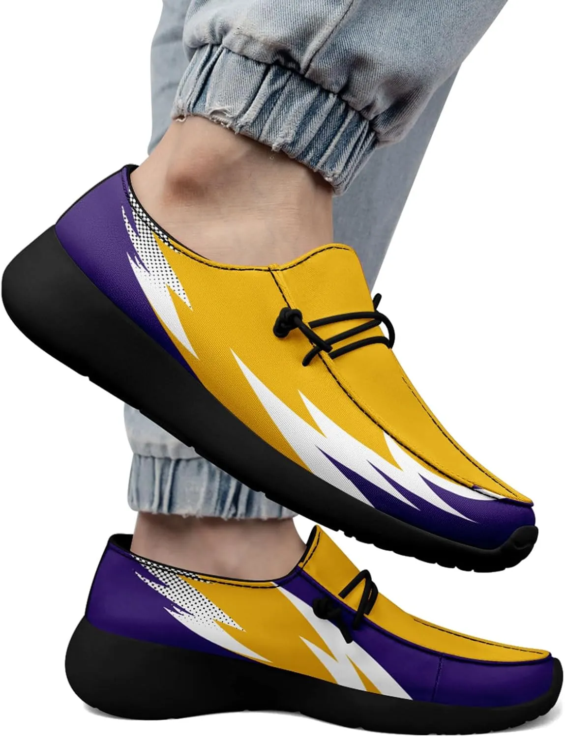 Custom Canvas Loafers for Men Women Print Name Image Logo Gift Slip On Light-Weight Comfortable Work Walking Boat Shoes
