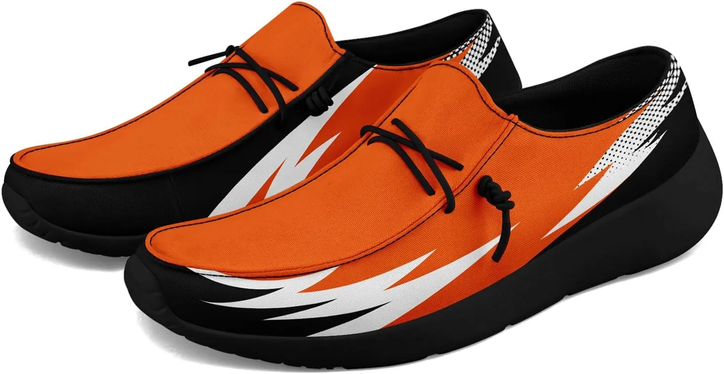 Custom Canvas Loafers for Men Women Print Name Image Logo Gift Slip On Light-Weight Comfortable Work Walking Boat Shoes