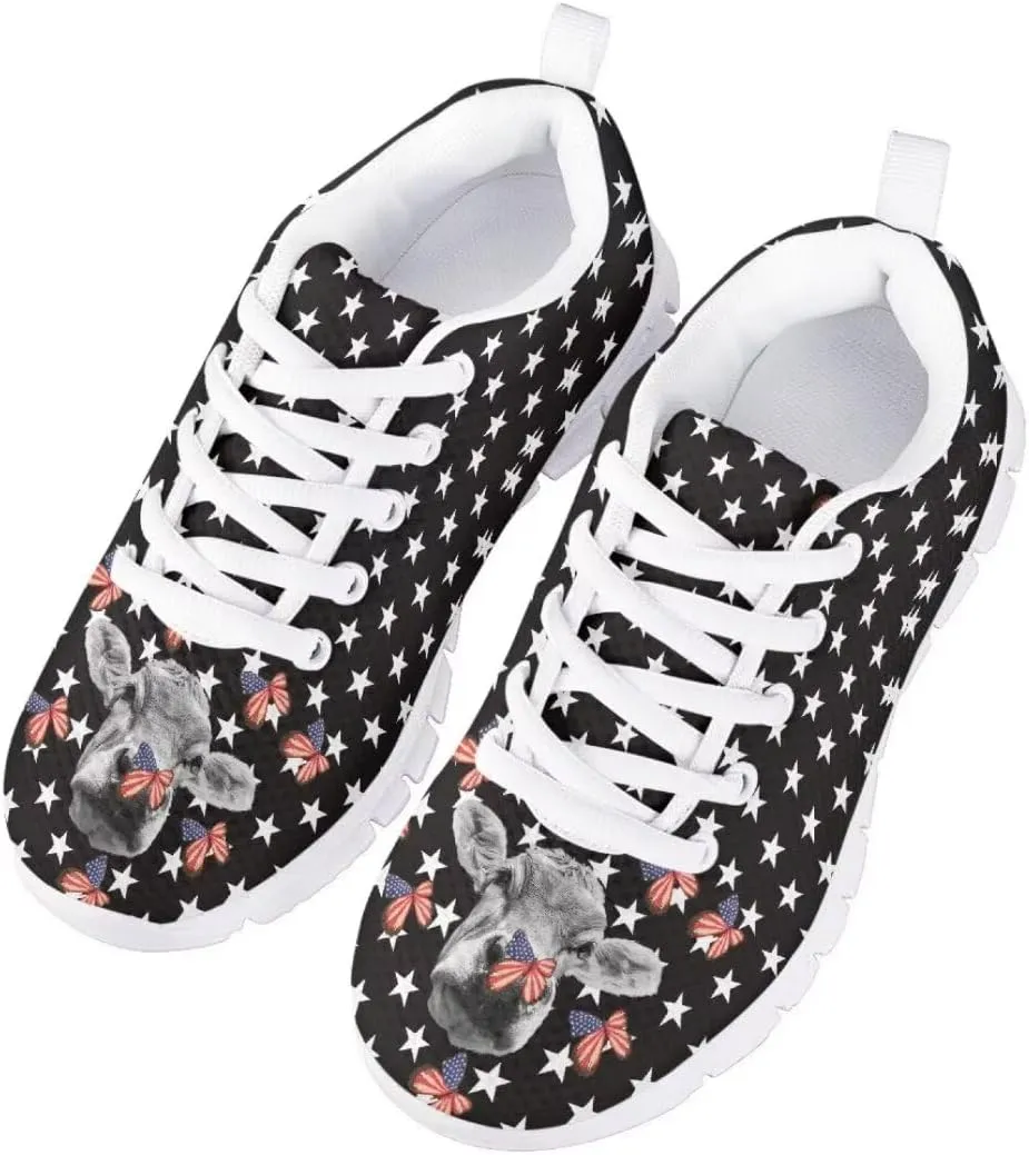 Cute Girls Fashion Sneakers Running Shoes Kids Lightweight Breathable Casual Walking Shoes