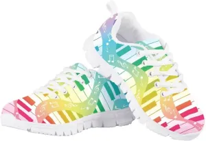 Cute Girls Fashion Sneakers Running Shoes Kids Lightweight Breathable Casual Walking Shoes
