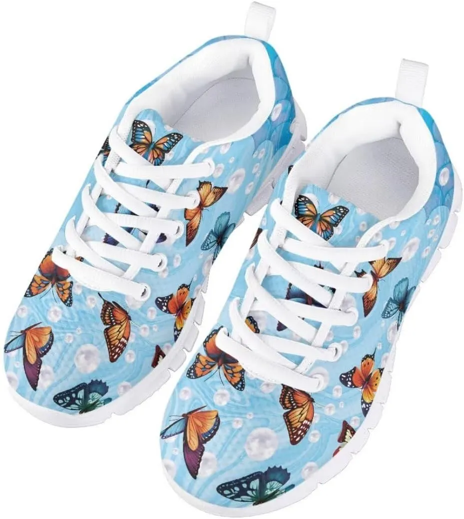 Cute Girls Fashion Sneakers Running Shoes Kids Lightweight Breathable Casual Walking Shoes