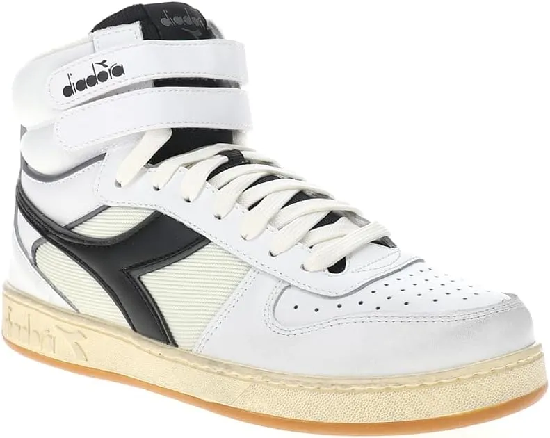 Diadora Mens Magic Basket Mid Icona High Sneakers Shoes Casual - White