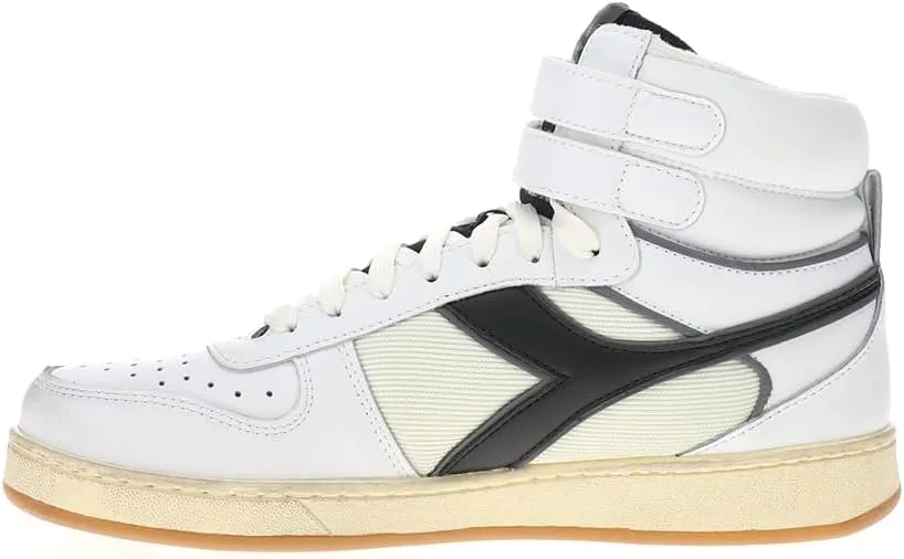 Diadora Mens Magic Basket Mid Icona High Sneakers Shoes Casual - White